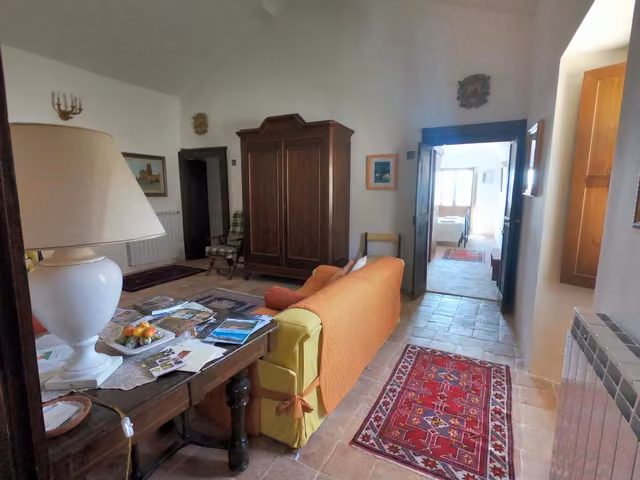 Lo spazio comune per il relax del B&B La Residenza a Rosciolo dei Marsi